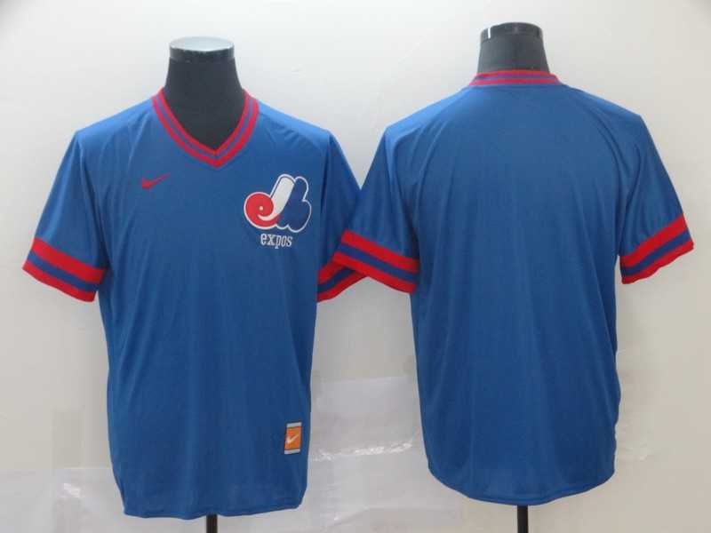 Expos Blank Blue Throwback Jersey (1),We sell and wholesale Expos Blank Blue Throwback Jersey (1) on line form chian!